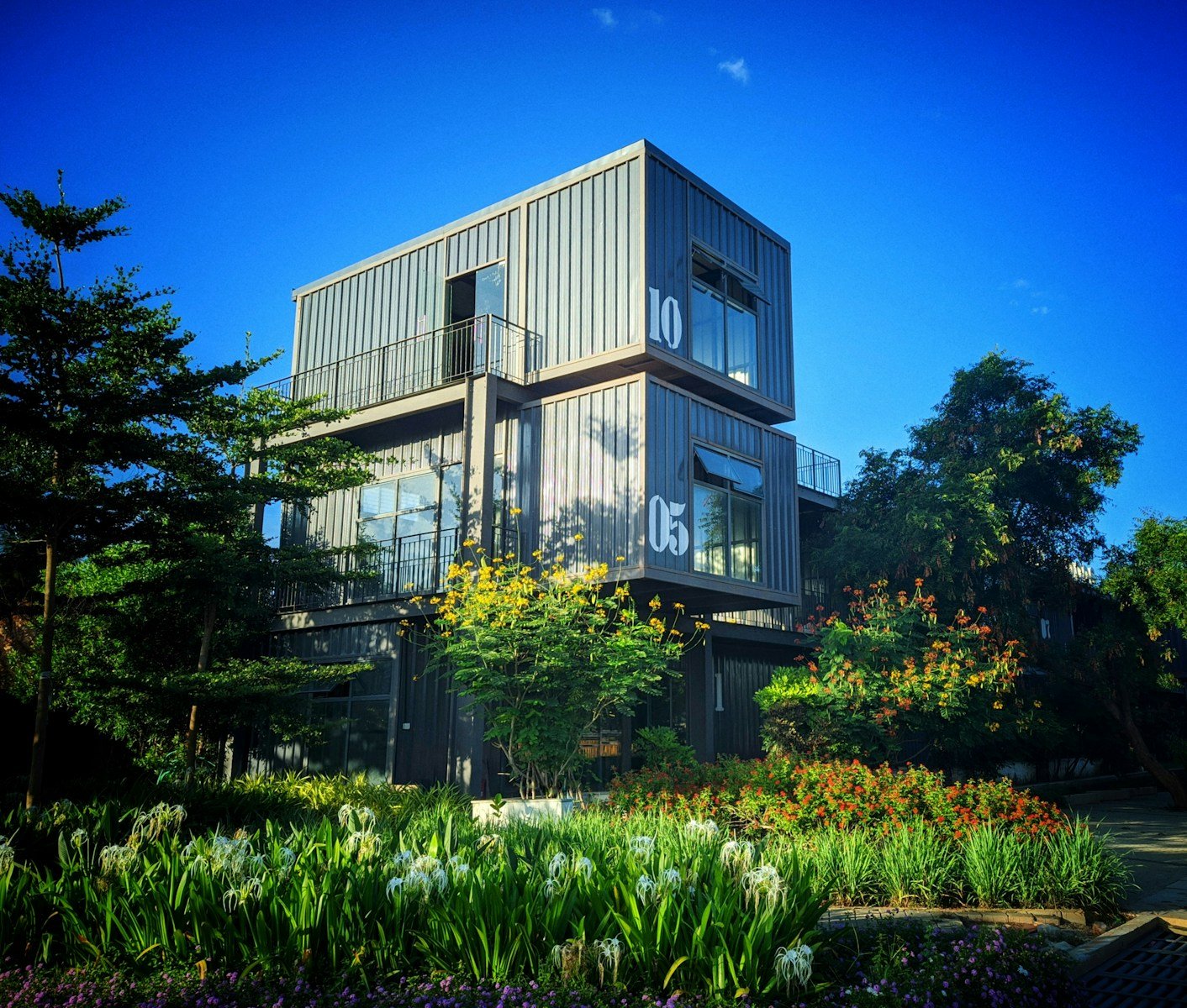 green plants near white concrete building during daytime